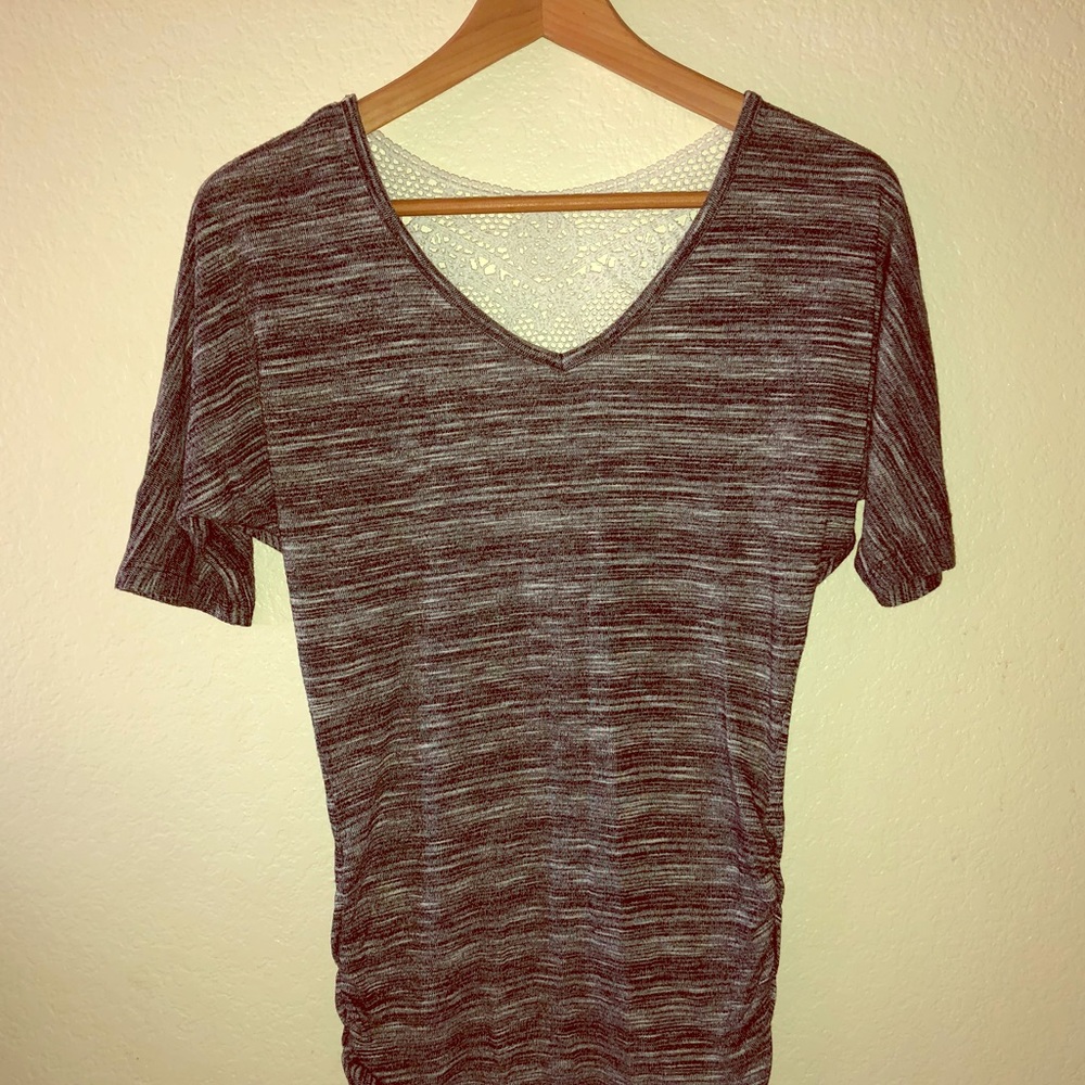 Grey and lace shirt